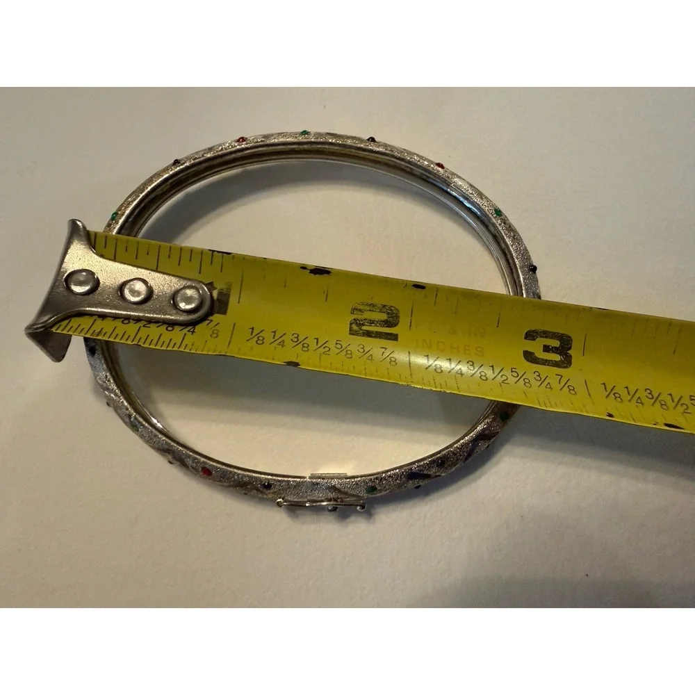 VINTAGE STUNNING STERLING SILVER BANGLE BRACELET ~ 925‎